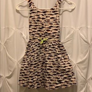 Crewcuts fish dress open back w pockets size 5